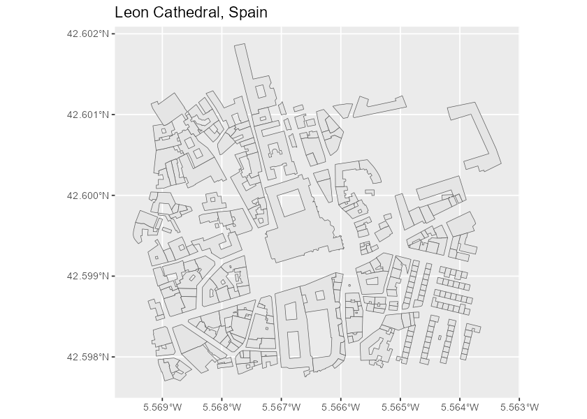 Extract Leon Cathedral with the WFS service