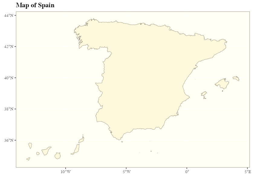 Example: Map of Spain